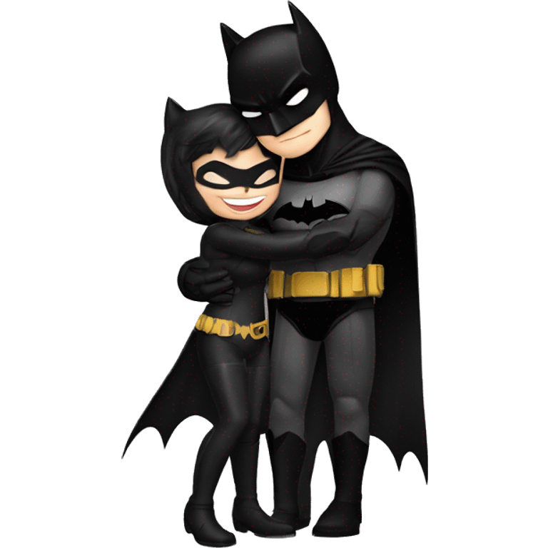 Batman hugs catwoman emoji