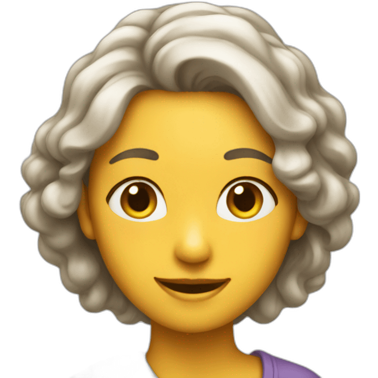 A woman who is satisfied emoji