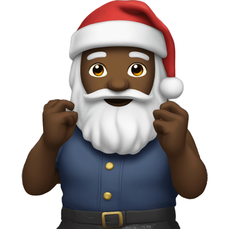 Santa in a night club emoji