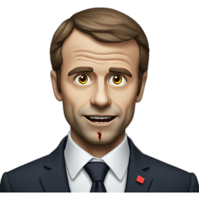 macron en zombie emoji