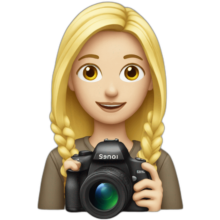 photographer blond emoji