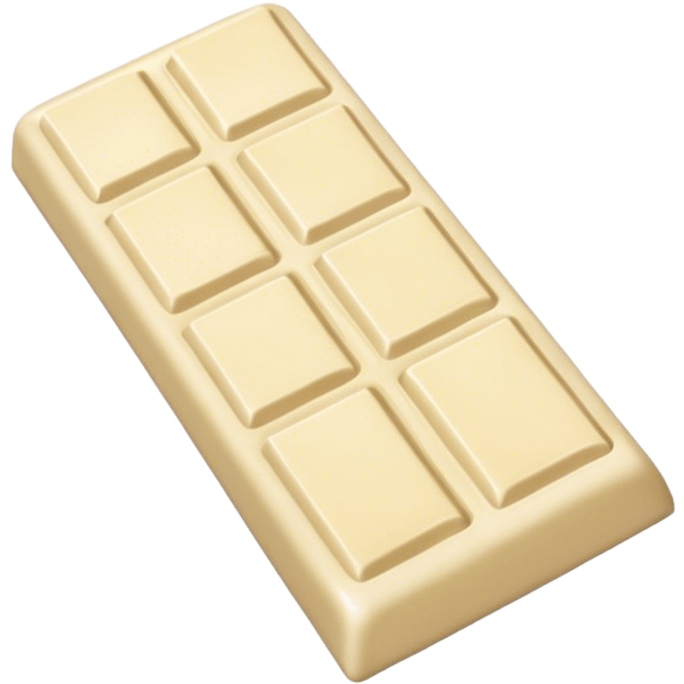 white chocolate bar emoji