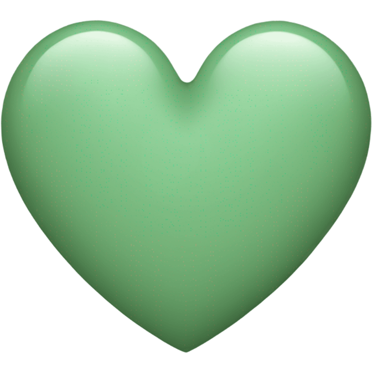 Sage green heart emoji