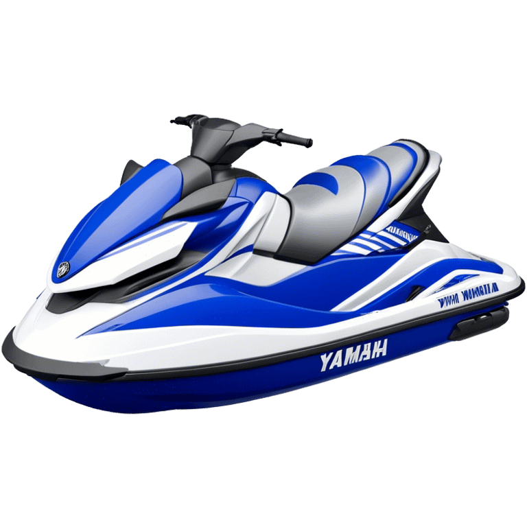 Jet Ski - Yamaha EX Deluxe (Model Year: 2022) (Iconic colour: Blue and white) emoji