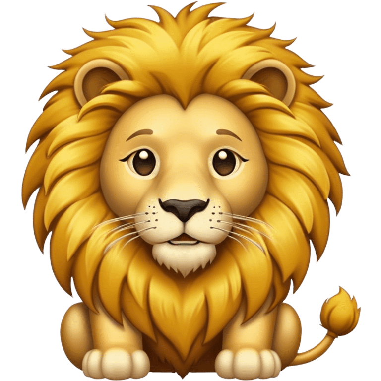 Hippie lion emoji