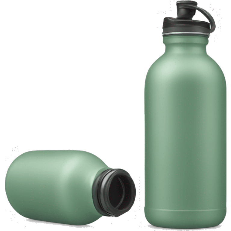 Sage green water bottle emoji