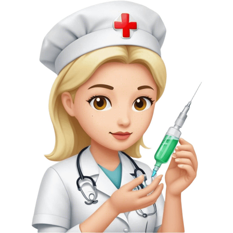 nurse injecting medicine emoji