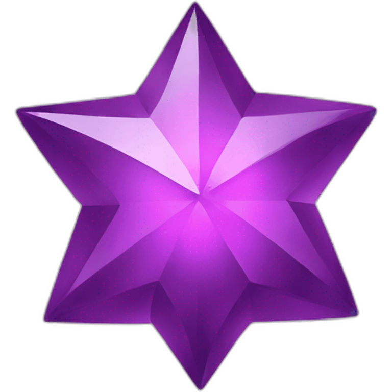 Purple diamond star emoji