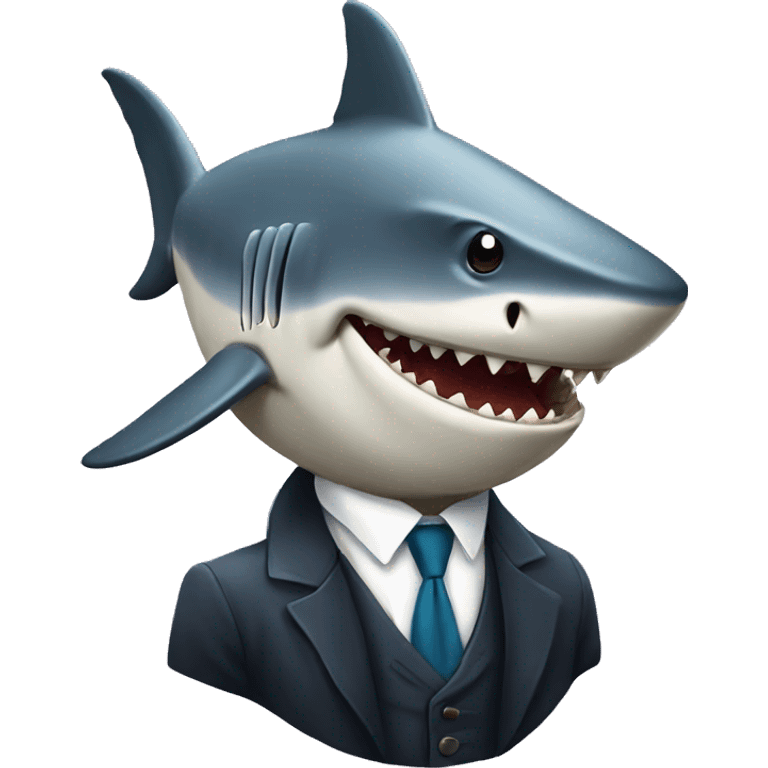 Rich shark  emoji