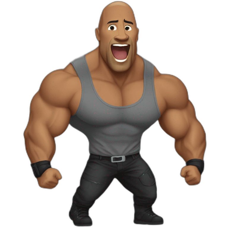 The rock qui fait un pouce en l'air emoji