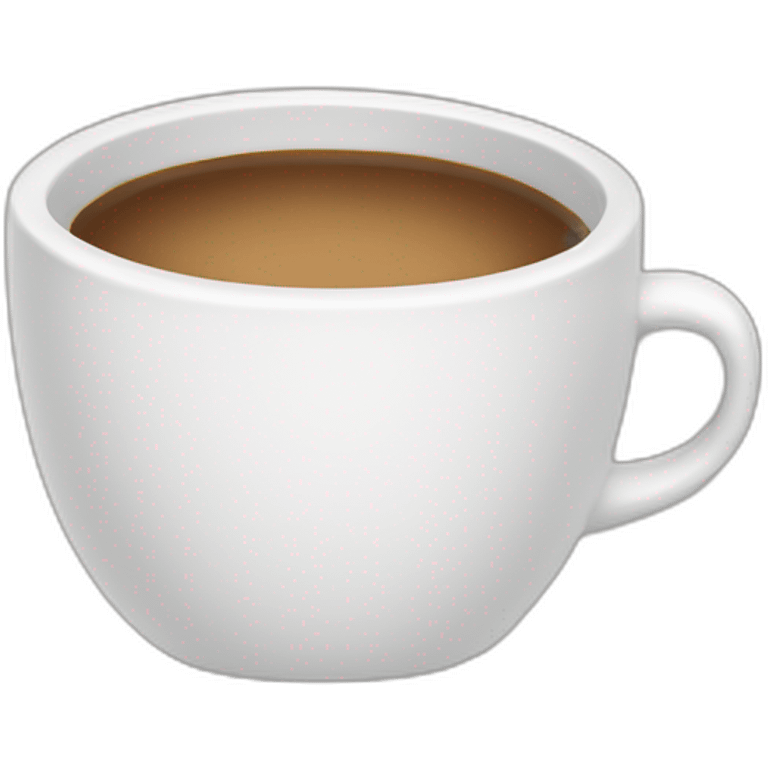 White cup for coffee emoji