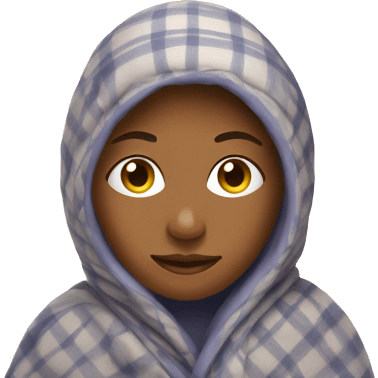 Lady in blanket  emoji