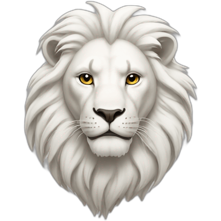 White lion emoji