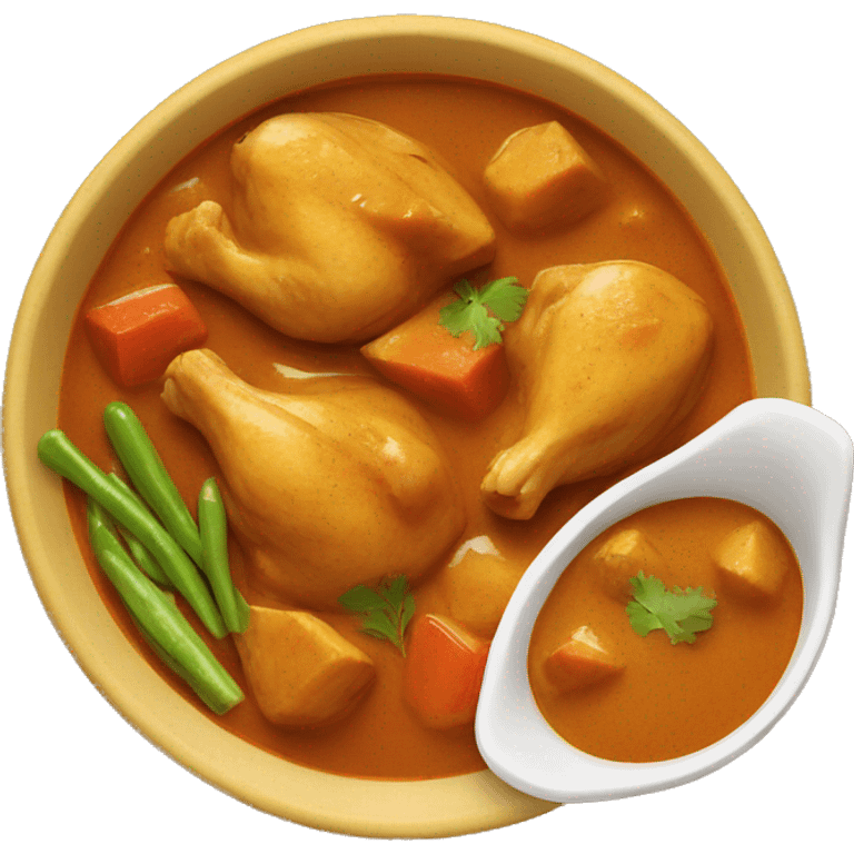 Chicken  curry  emoji