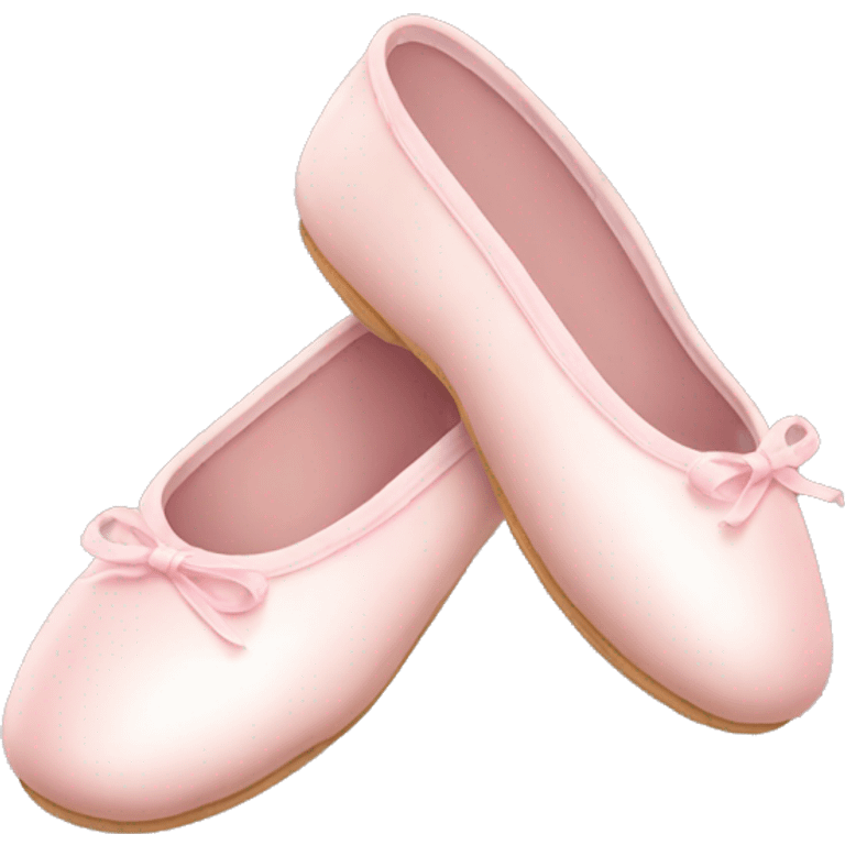 Pale pink ballet shoes emoji