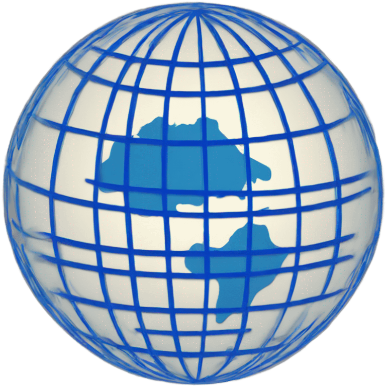 globe with blue meridians emoji