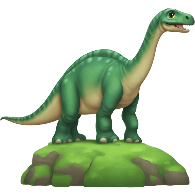 Dinosaure vert diplodocus emoji