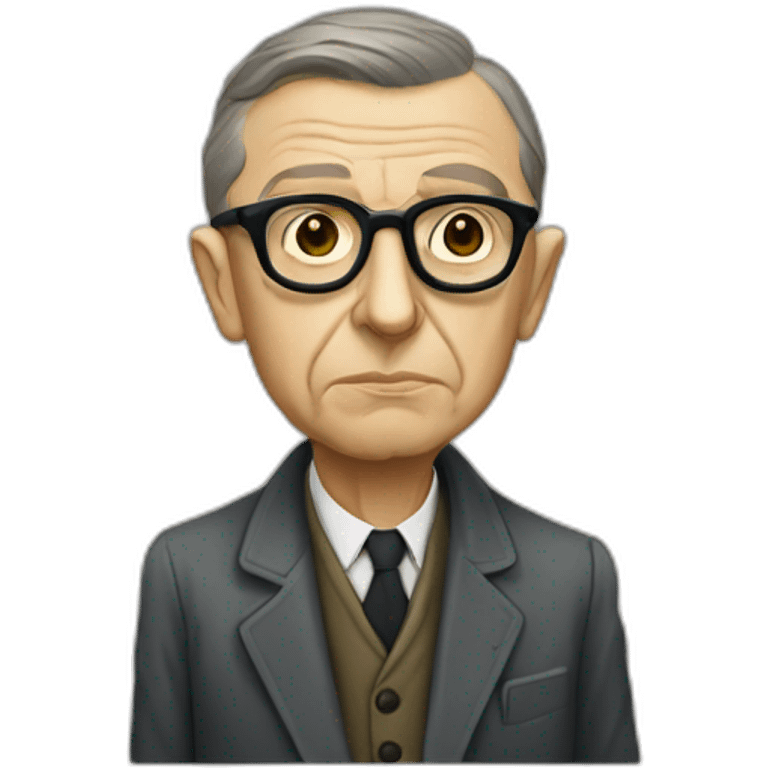 Jean paul Sartre emoji