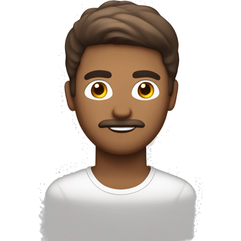 hombre mayor de ojos medio vedosos piel blanca y cabello marron emoji