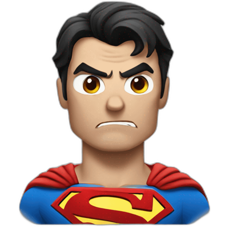 angry superman emoji