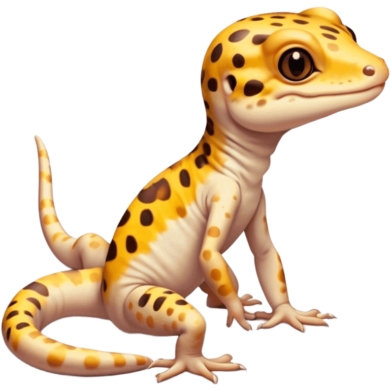 Cute leopard gecko  emoji