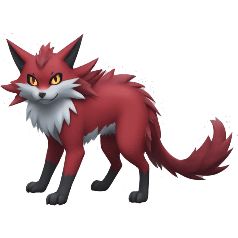 Litten-Zoroark-Zangoose-Mightyena-Zorua full body emoji