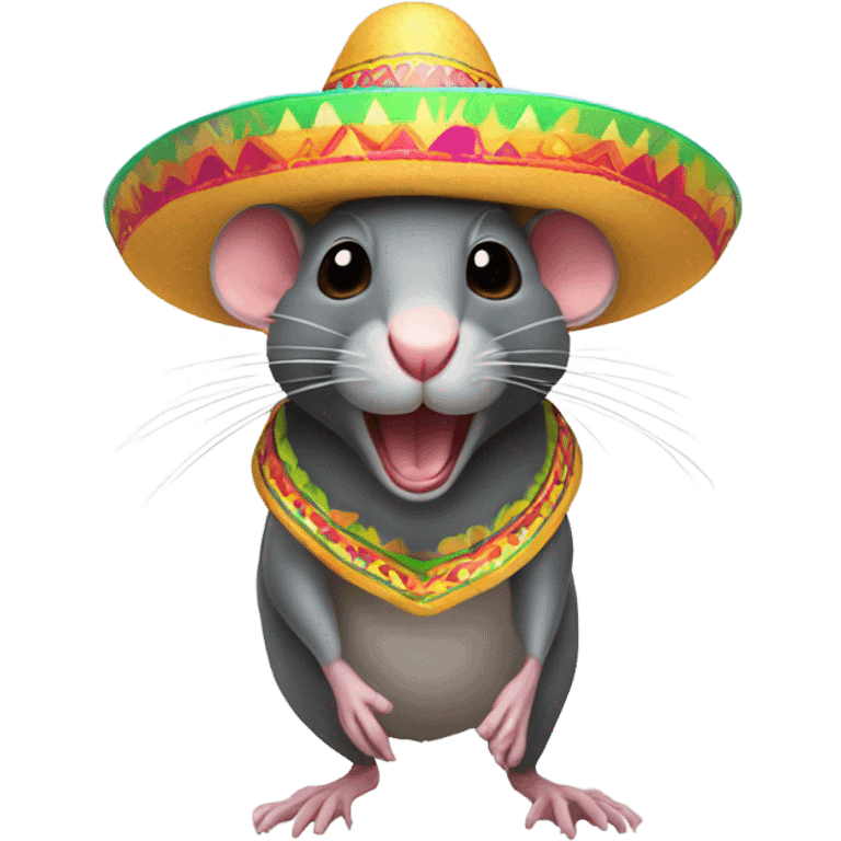 Rat with a sombrero  emoji