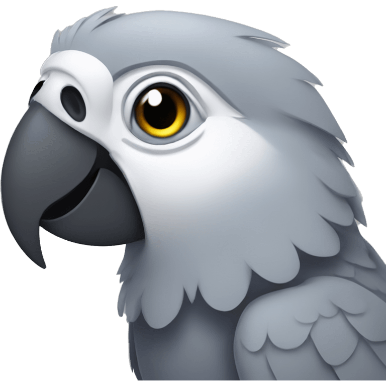 grey parrot emoji