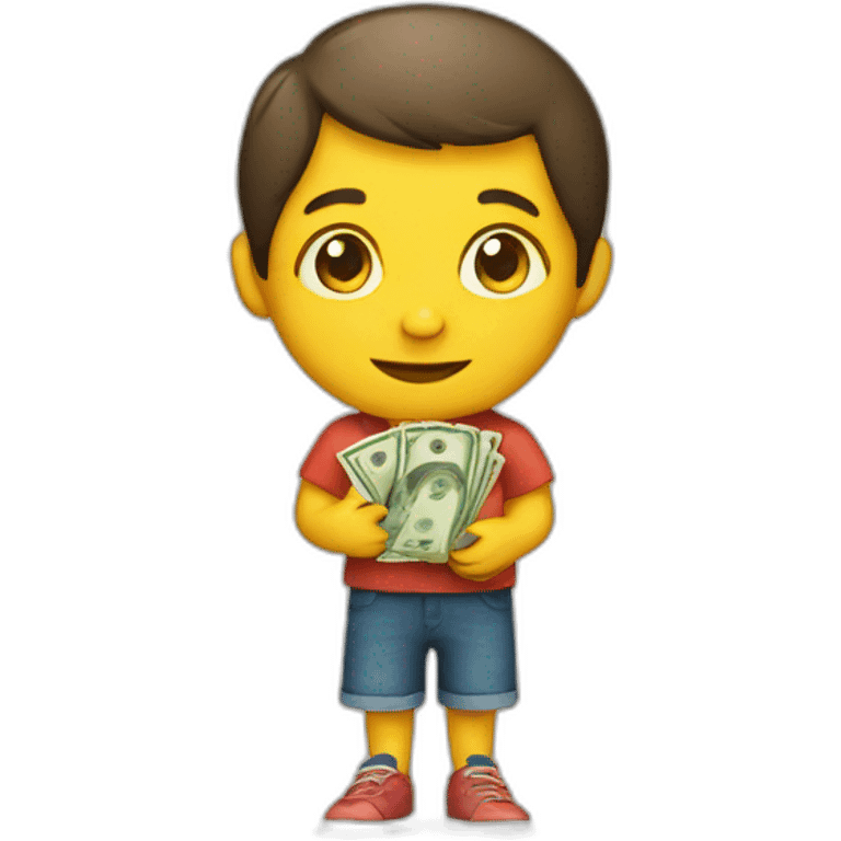 child with money emoji