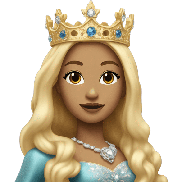 Beautiful Blonde Queen emoji