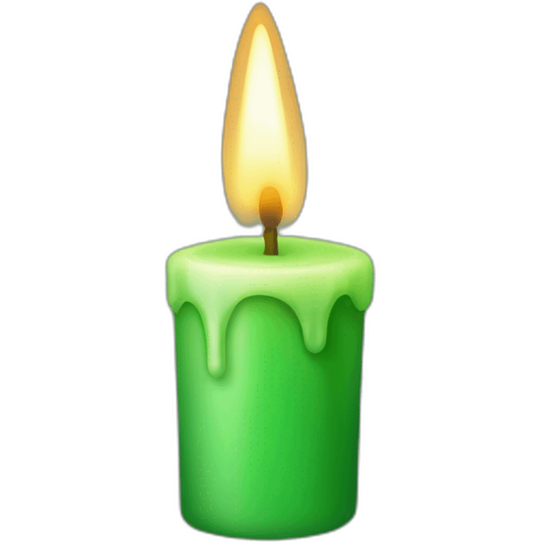 Green candle emoji