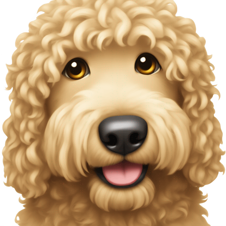 Mini golden doodle emoji