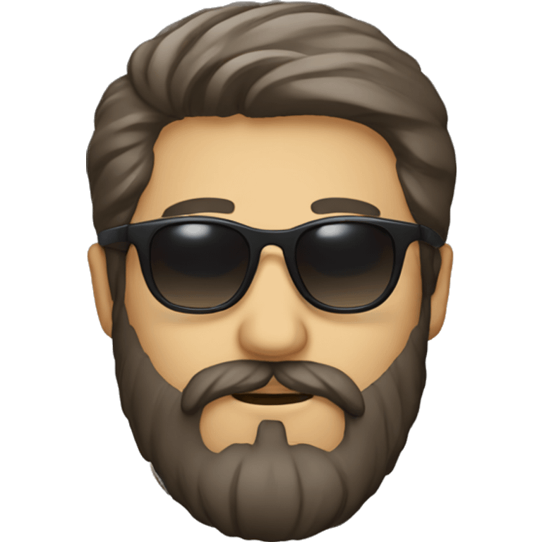 Italian guy with beard and sunglasses  emoji