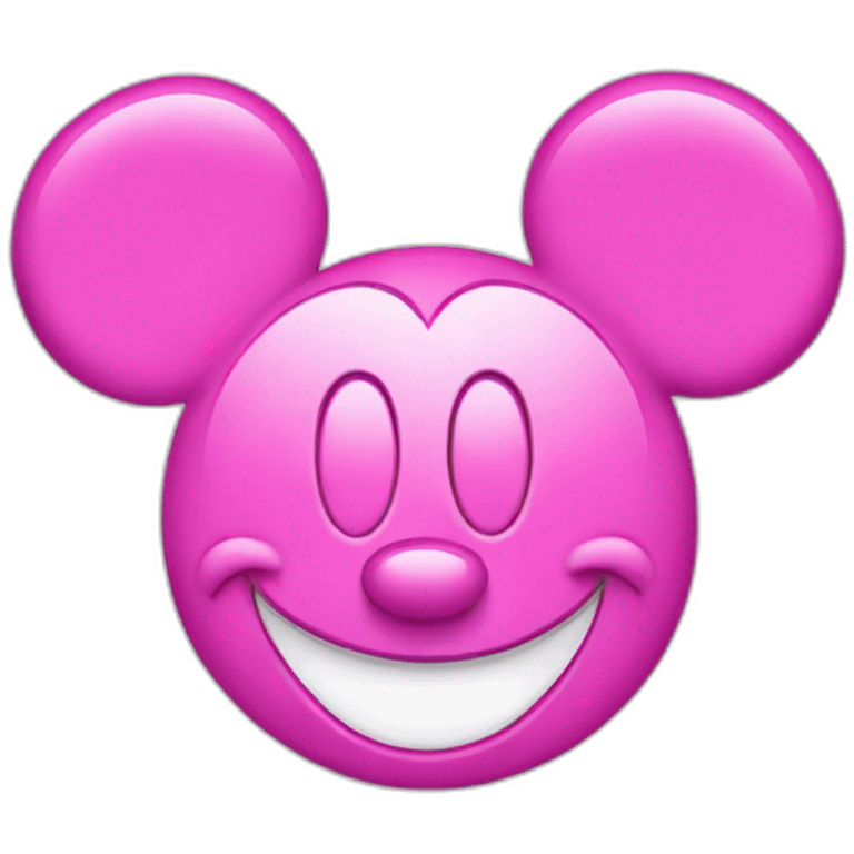 pink mickey-mouse emoji