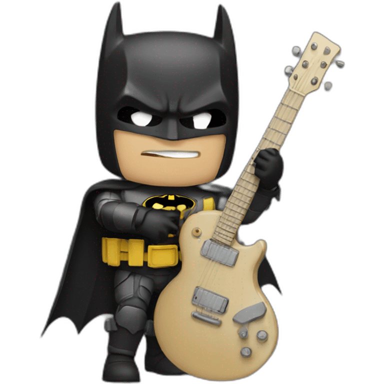 batman playing music emoji