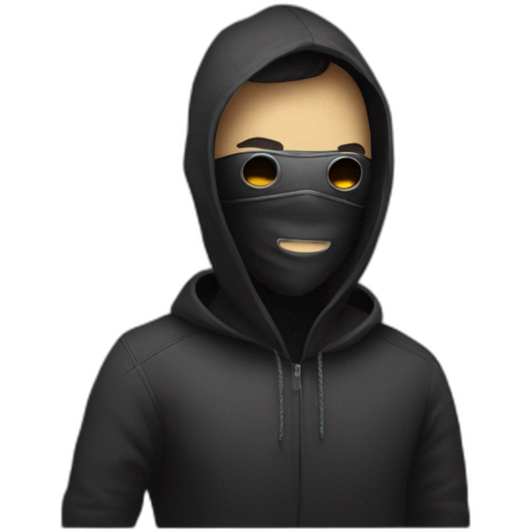 Hacker with a mask emoji