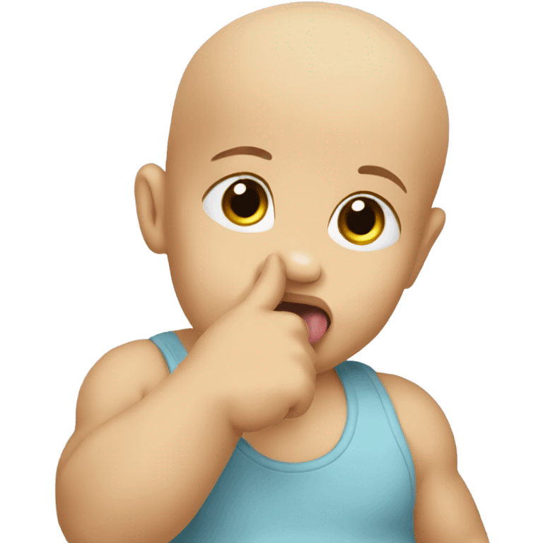 Baby sucking thumb  emoji