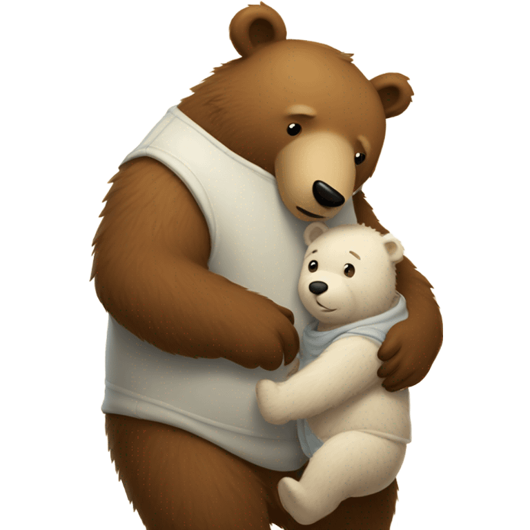 dad bear and baby bear emoji