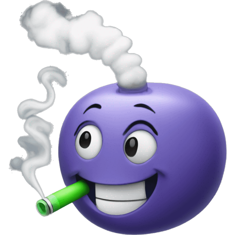 vape smoke happy emoji