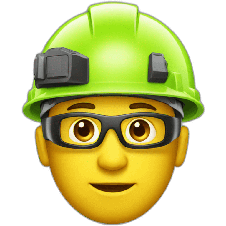 apple vision pro with construction helmet emoji