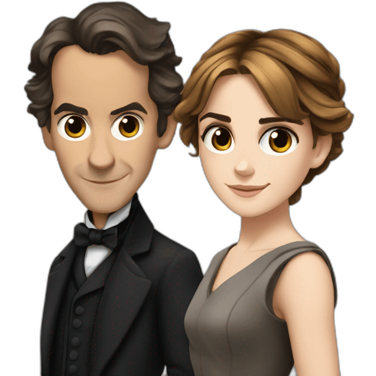 Emma Watson with Sherlock Holmes  emoji