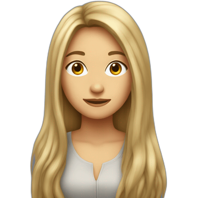 anne gastaldi with long hair emoji