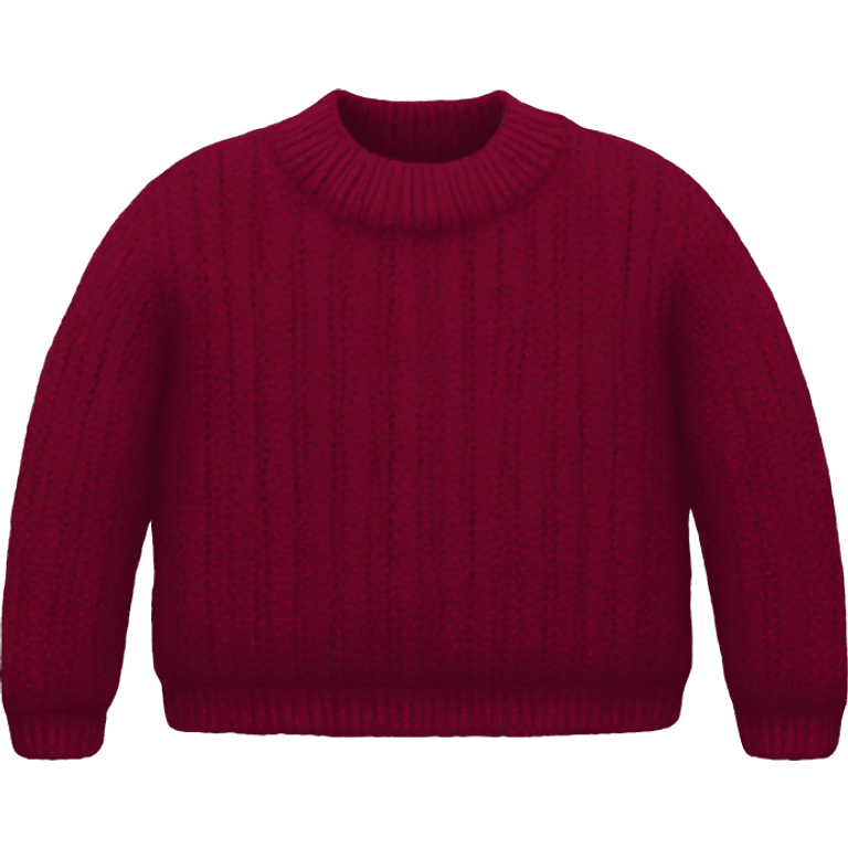 Burgundy sweater emoji