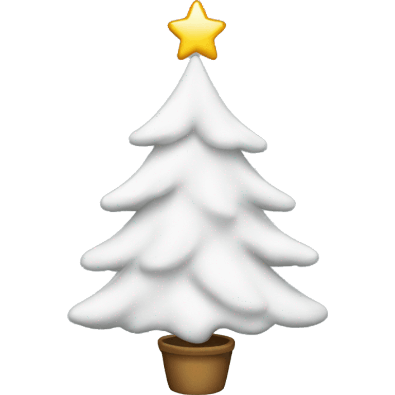 white christmas tree emoji