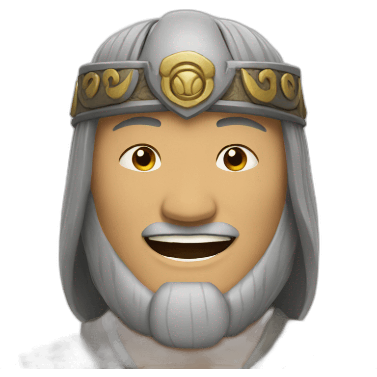 genghis khan smile emoji