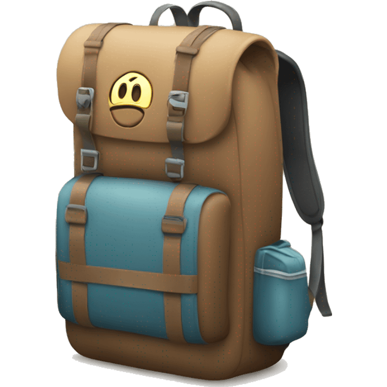 a emoji with travel backpack  emoji