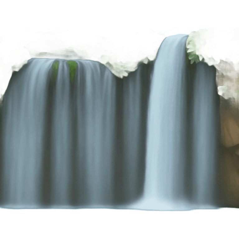 Waterfall peaceful emoji