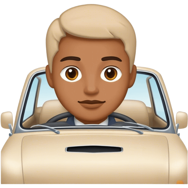 Myself in a car  emoji