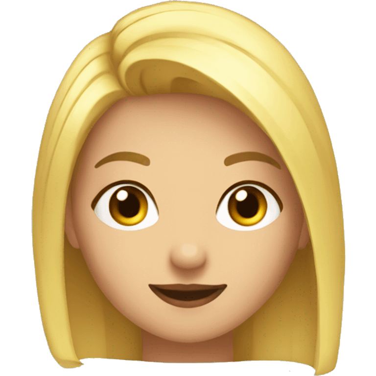 Rubia agradecida  emoji