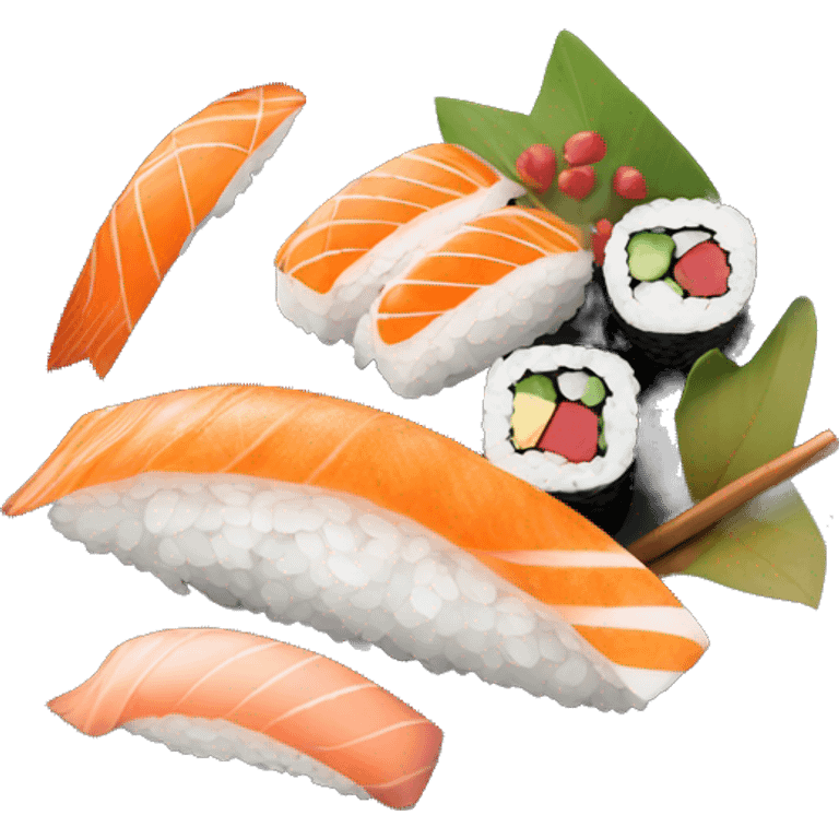 Luxury sushi plate emoji